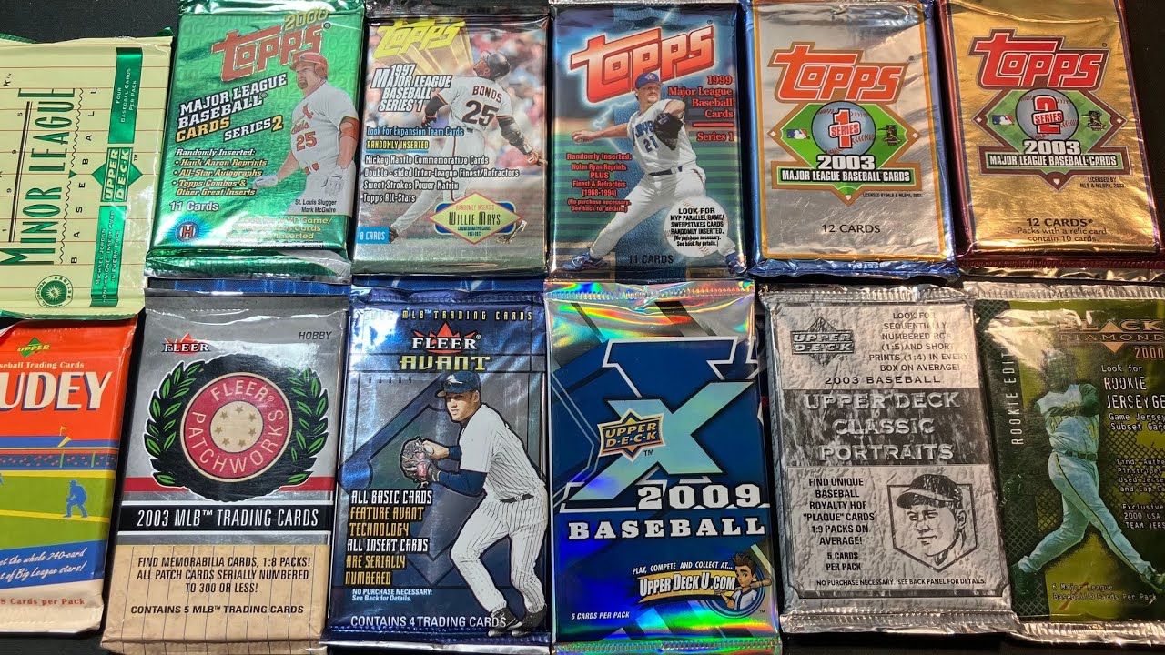 OPENING OLD BASEBALL CARD PACKS 1995 - 2009!