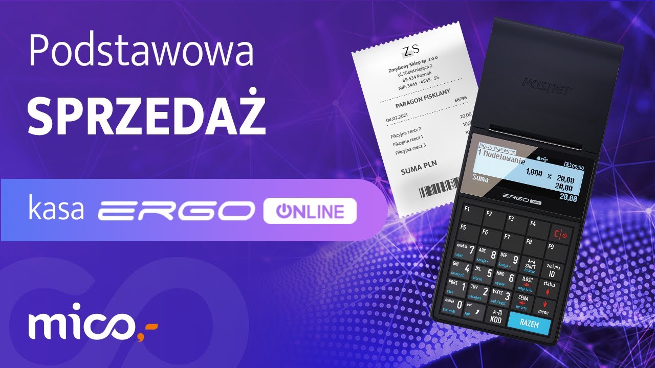 Sprzedaż i anulowanie paragonu na kasie Posnet Ergo Online 🧾💲