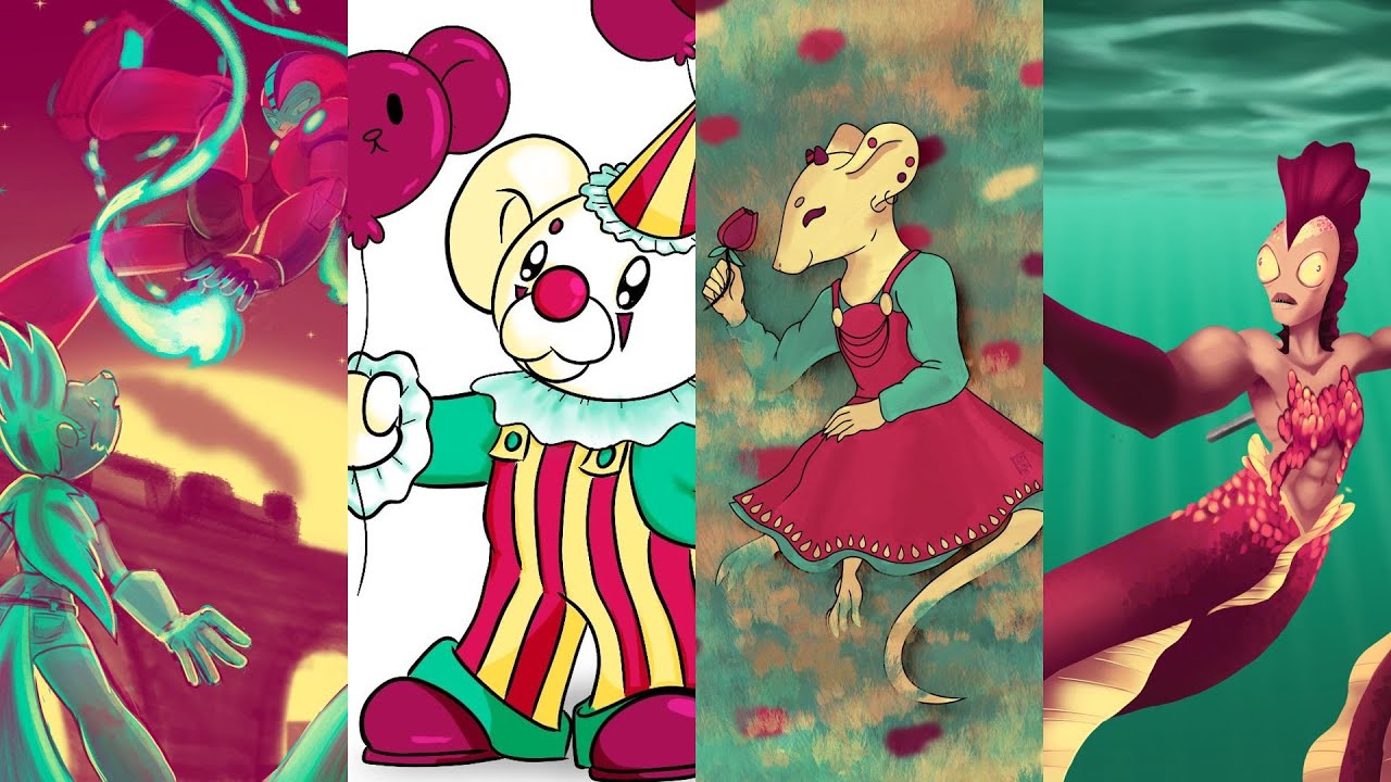 Doodle Bitz - Episode 1: Cherry Pie Color Challenge! #artchallenge #colorpalette #casualart #funny