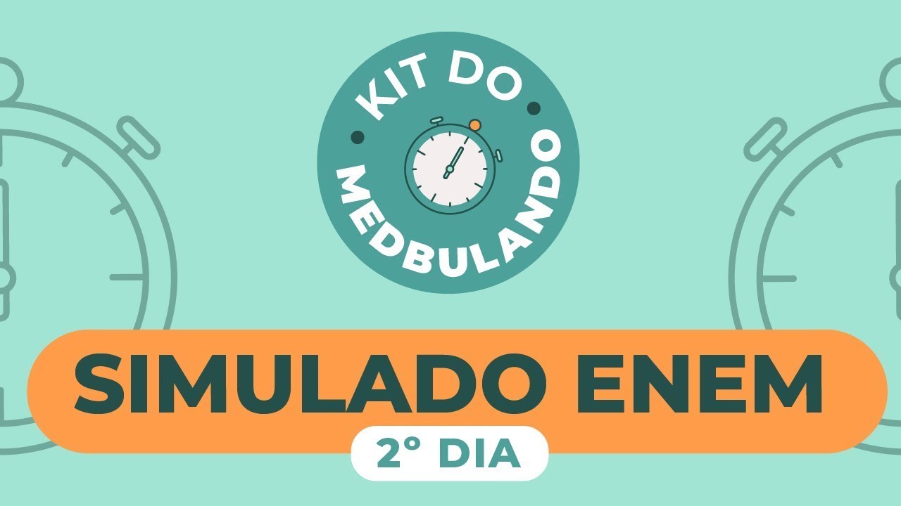Cronômetro ENEM segundo dia | Kit do Medbulando Dia 2 | Me Salva! Medicina 🩺