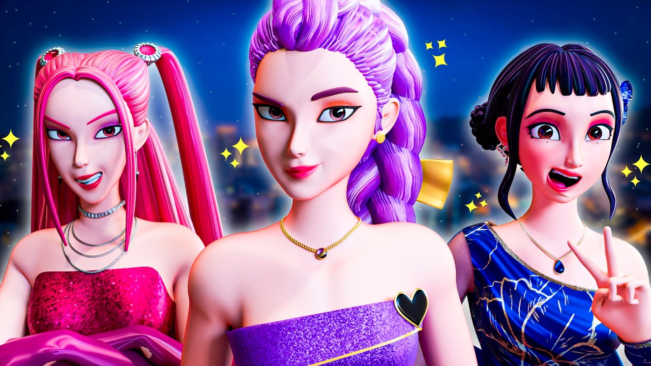 ¡RUMI, MIRA Y ZOEY DESLUMBRAN! KPop Demon Hunters Animación