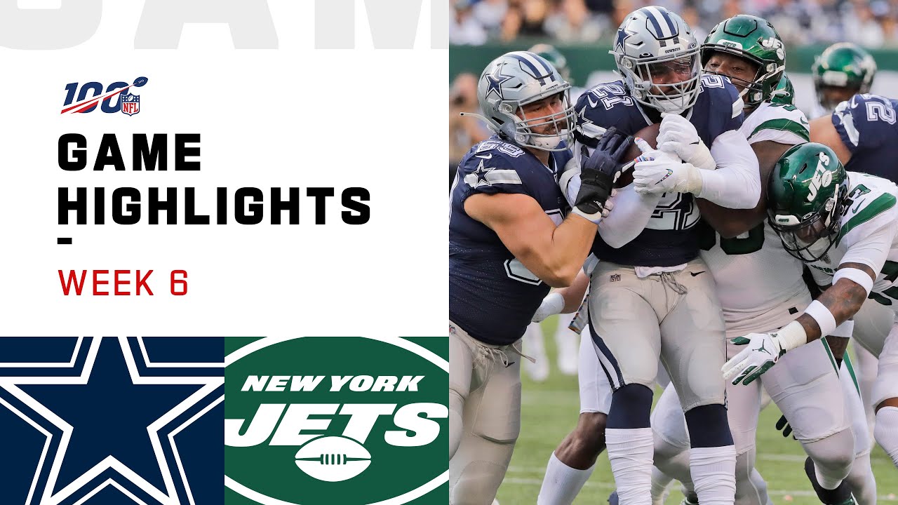 Cowboys vs. Jets Week 6 Highlights | NFL 2019