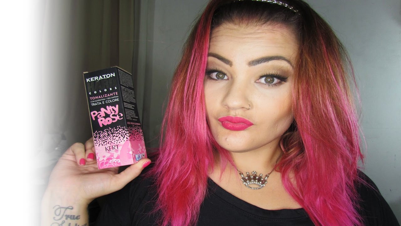 Keraton Hard Colors Panty Rose - Cabelo rosa