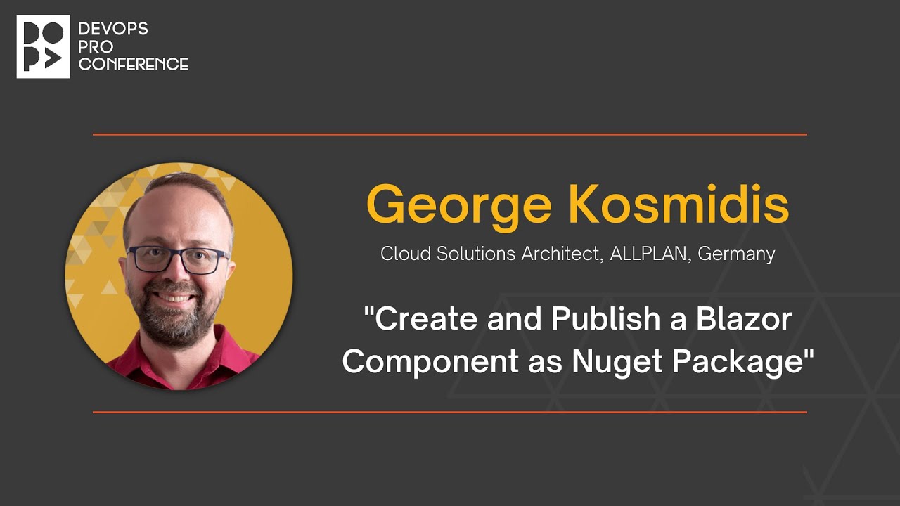Create and Publish a Blazor Component as Nuget Package by George Kosmidis