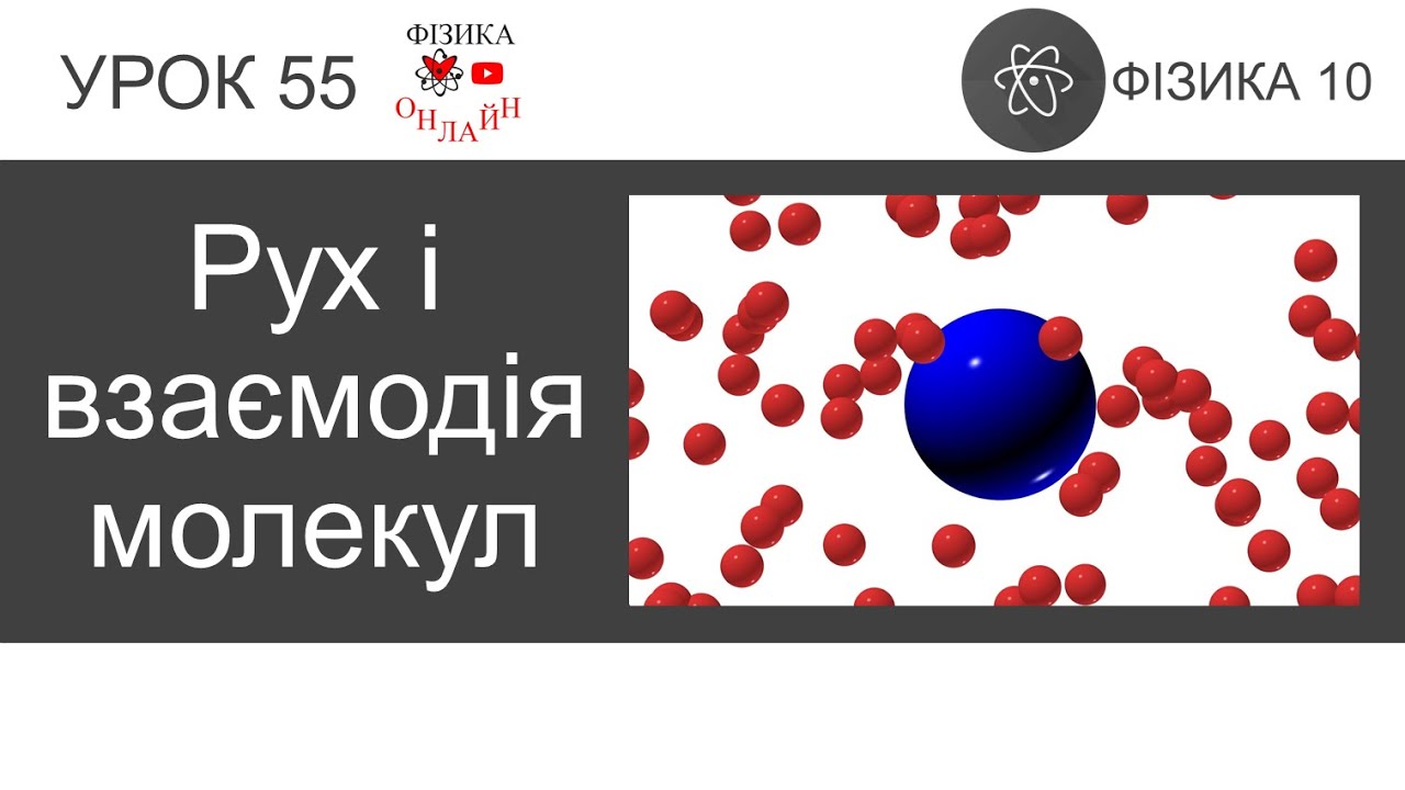 Фізика 10. Урок-презентація «Рух і взаємодія молекул»