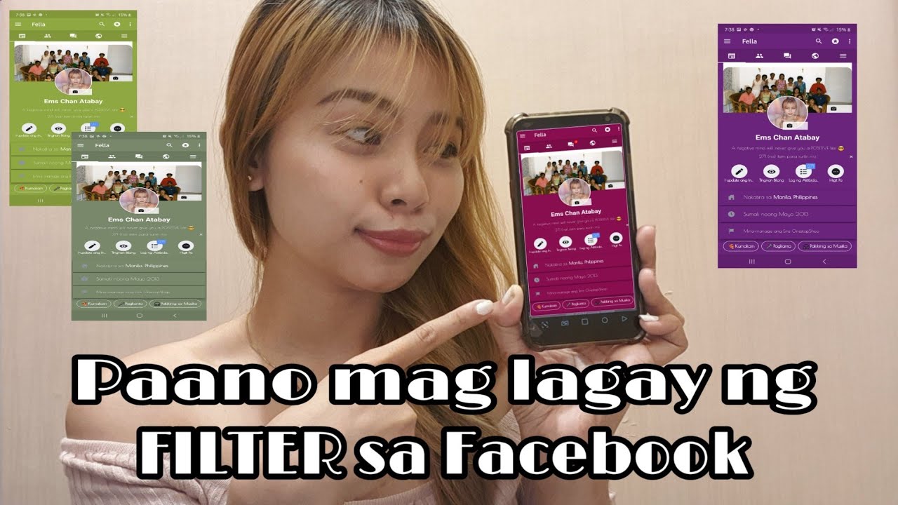 How to apply filters on facebook