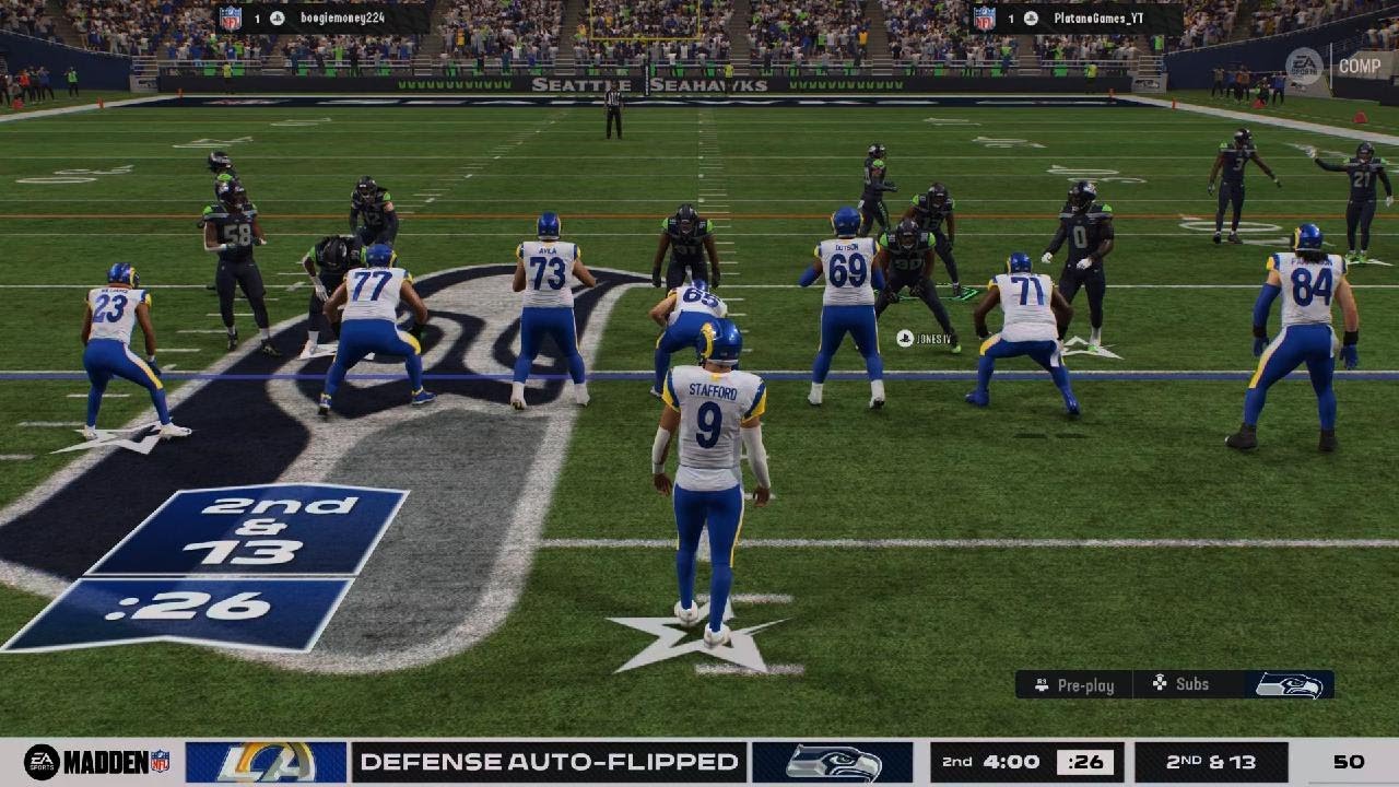 Madden 26 Online Rams vs Seahawks Playoffs