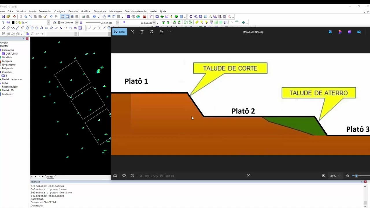 Criando platôs interligados