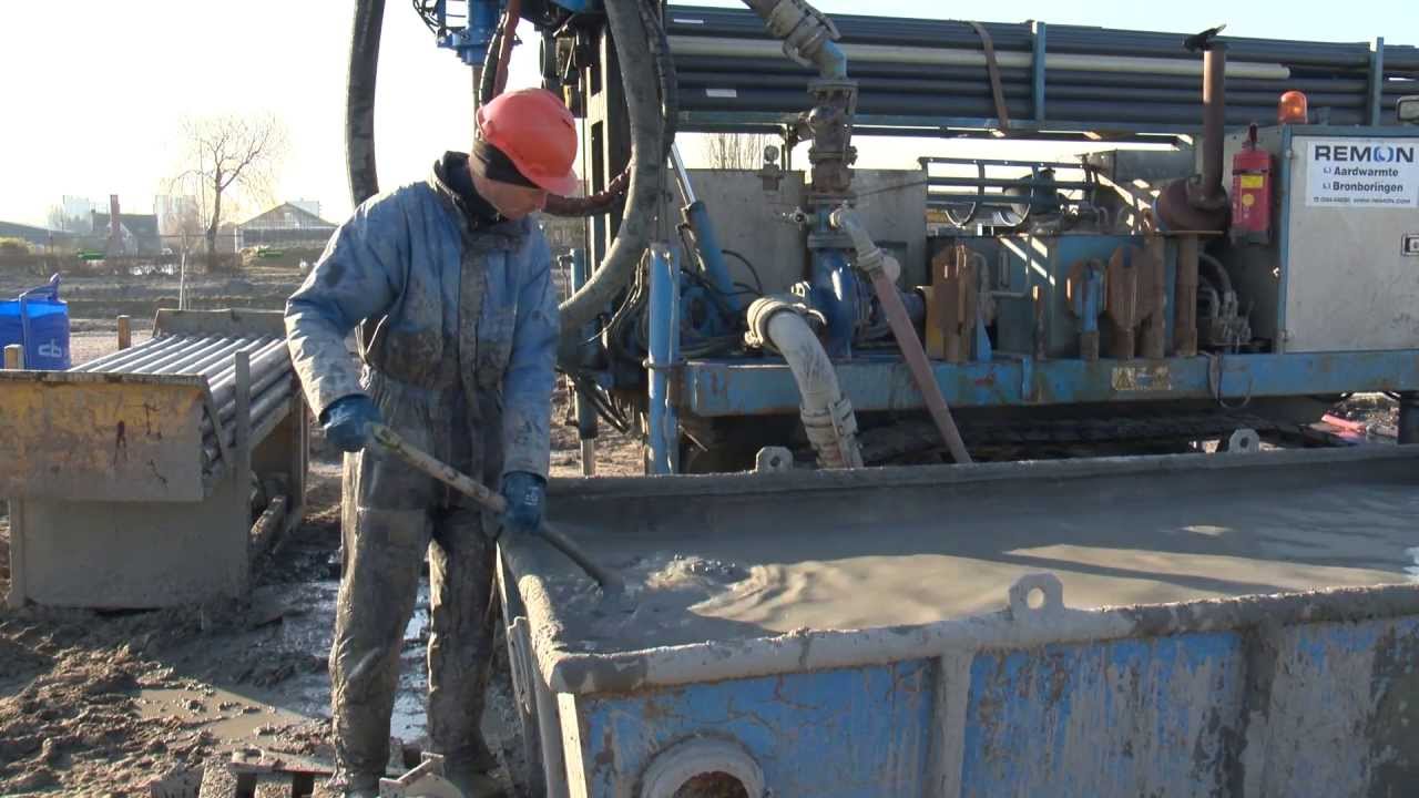 Aanbrengen bodemwarmtewisselaar voor warmte- en koude opslag