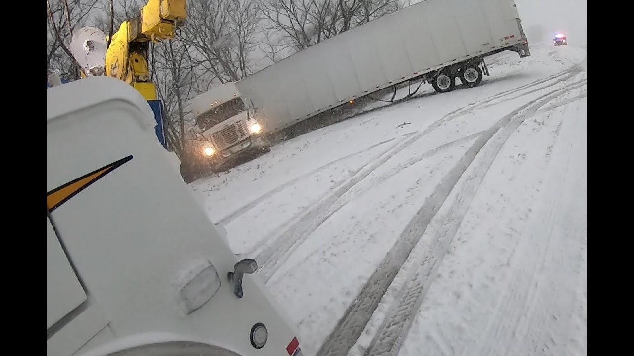 Guardian Angel Working Overtime  Two Jack knifes in the Snow Part 2