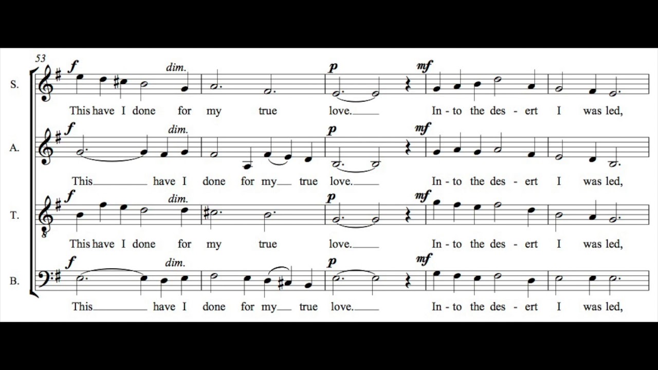 Gustav Holst - This have I done for my true love, Op. 34