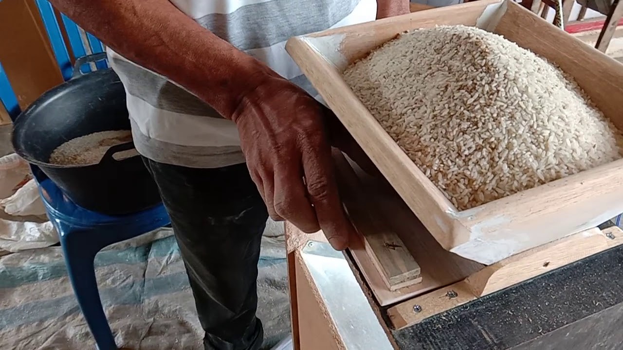Alat penampi beras sederhana !!! Hasil memuaskan