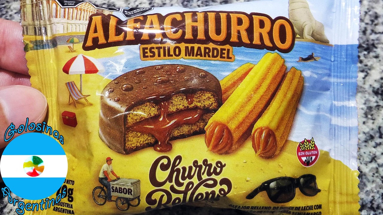 Alfachurro Estilo Mardel Alfajor sabor Churro Relleno - Sin Gluten ( Maixanas - Antojitos )