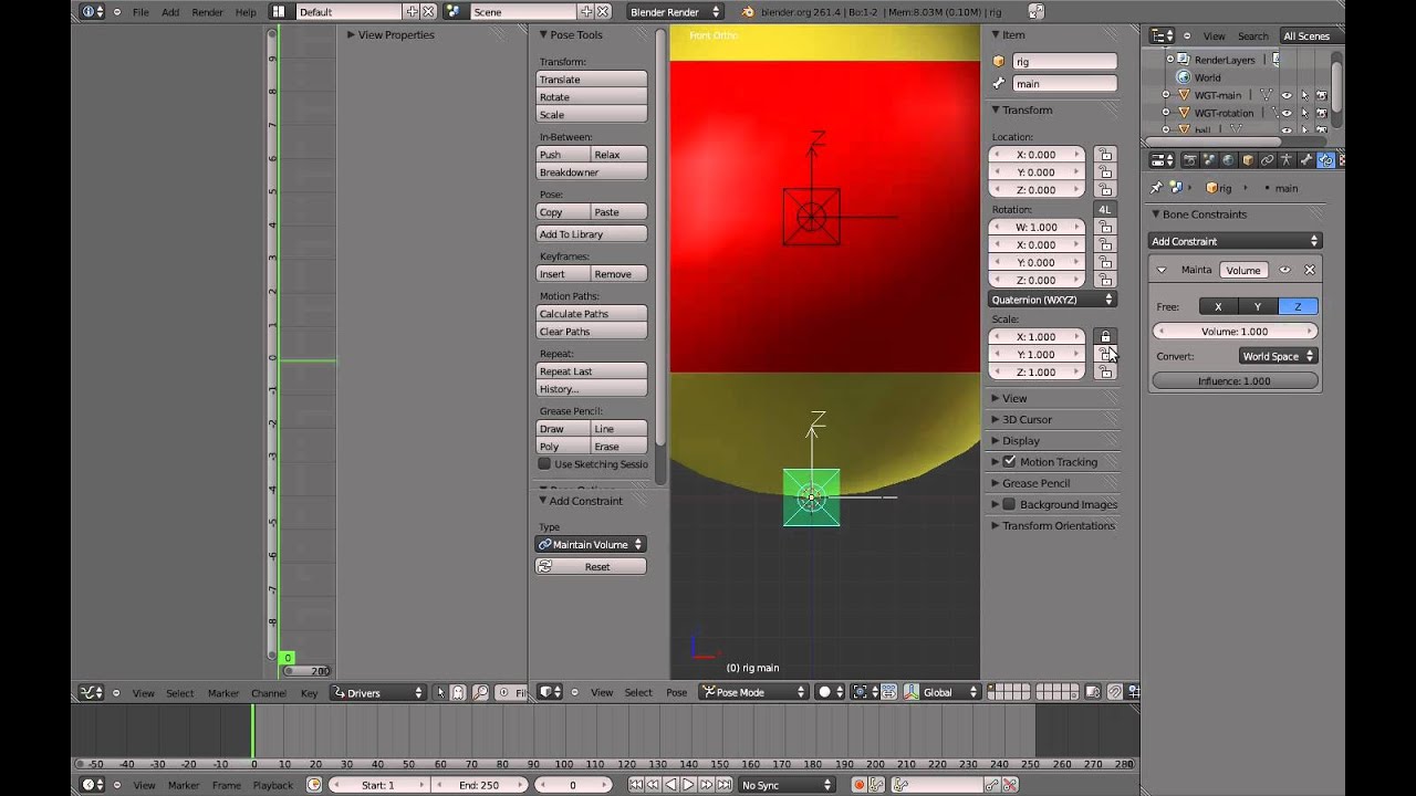 Humane Rigging 03 - 3D Bouncy Ball 07 - Rigging The Ball