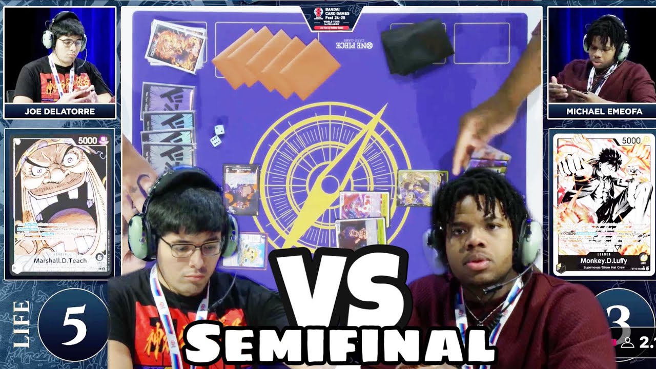 SEMIFINAL BANDAI CARD GAMES FEST NARRADA EN ESPAÑOL | MARSHALL D. TEACH VS  BY LUFFY