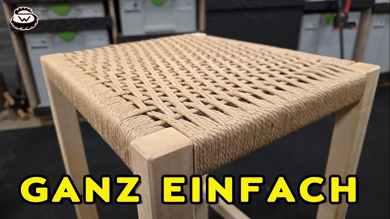 🔥Cooler HOCKER mit DANISH CORD | WoodSpezi