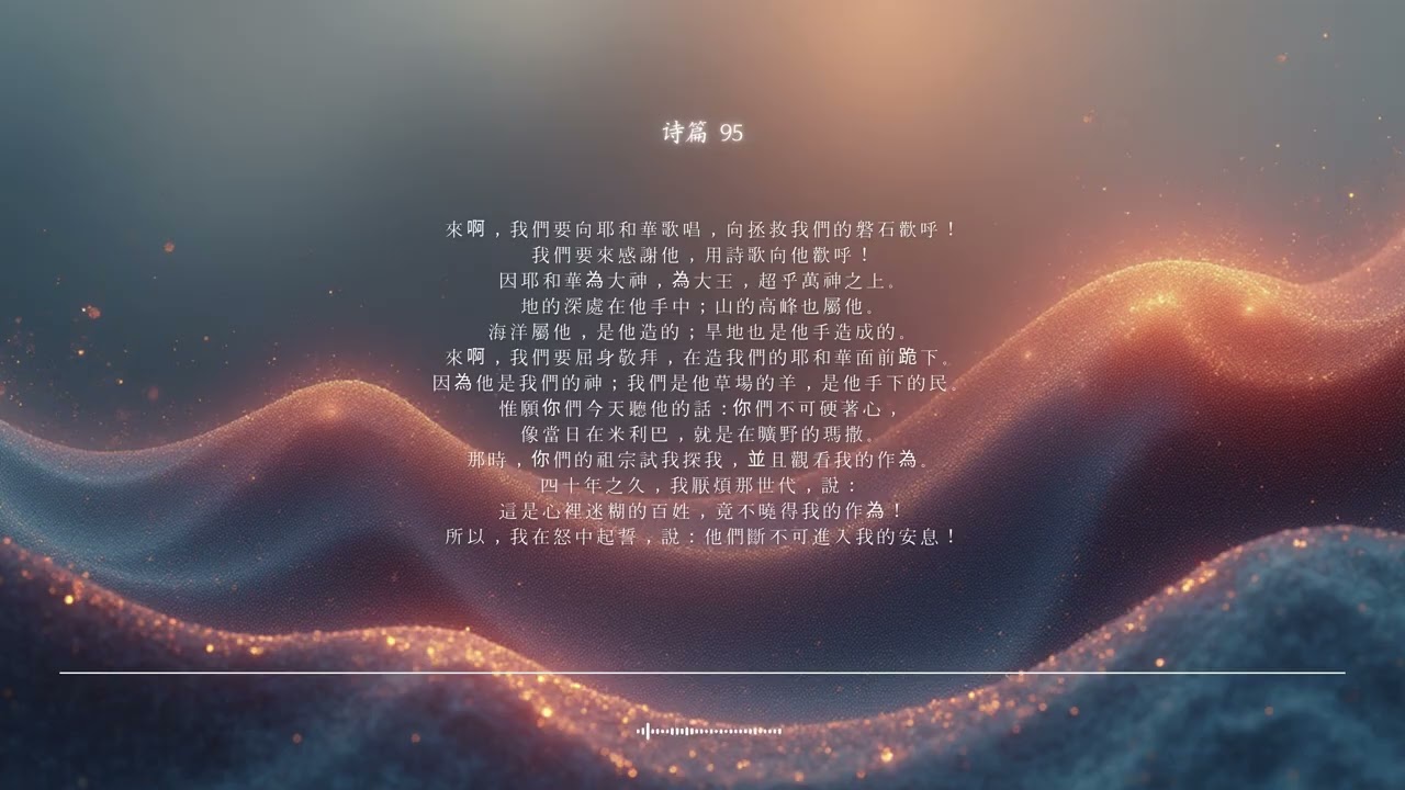 🌿 诗篇 第95篇 | 来吧，我们要 | 圣经颂歌 CCM · Shuli Bible