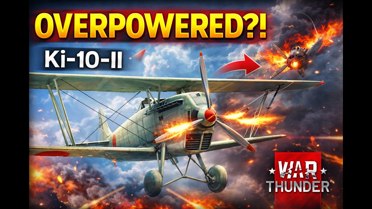Ki-10-II Showcase: The Deadliest Biplane in War Thunder?!