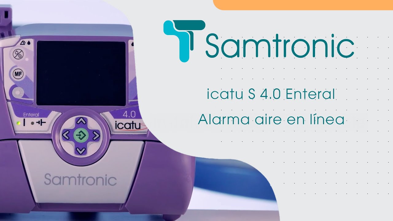 Alarma de aire en línea - Bomba de Infusión Peristáltica | icatu S 4.0 Enteral Samtronic
