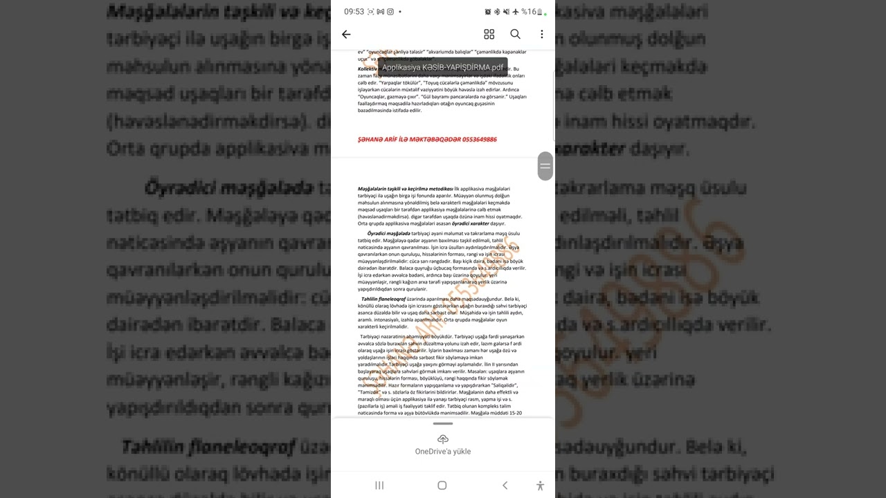 kesib yapistirma 0553649886 Şəhane Arif ile mektebeqeder işe qebul