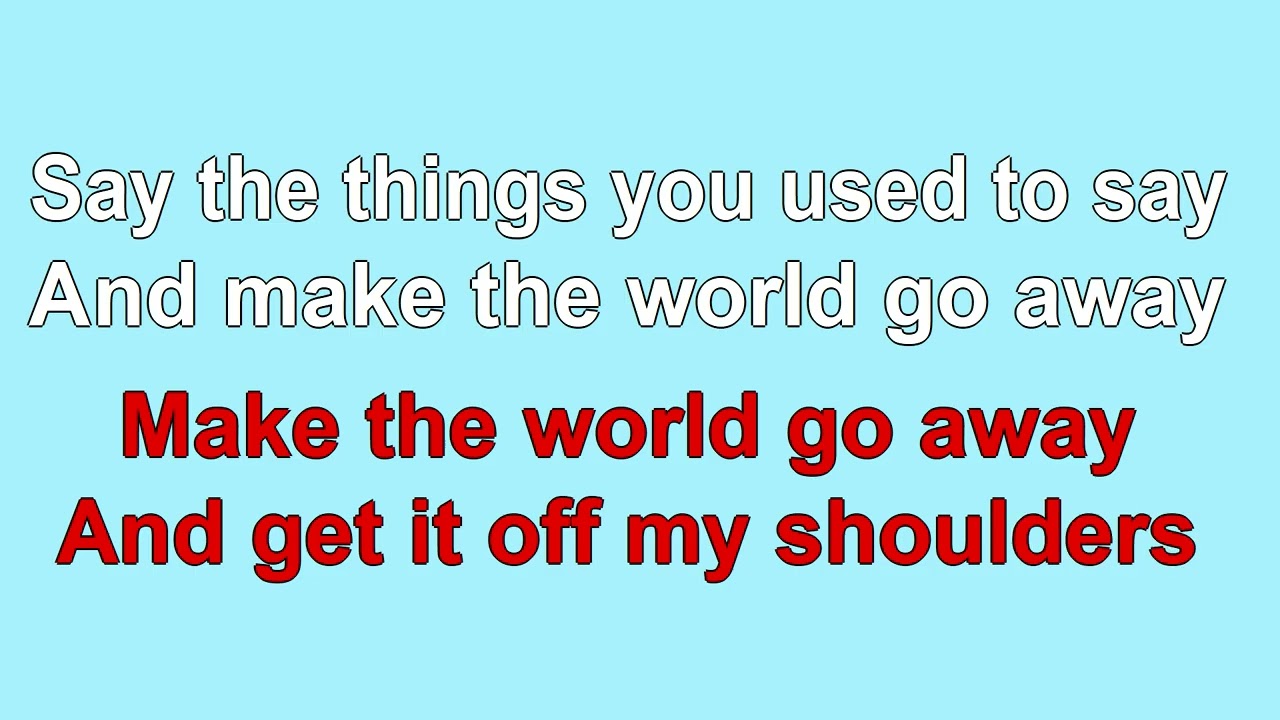 Make the World Go Away 1963