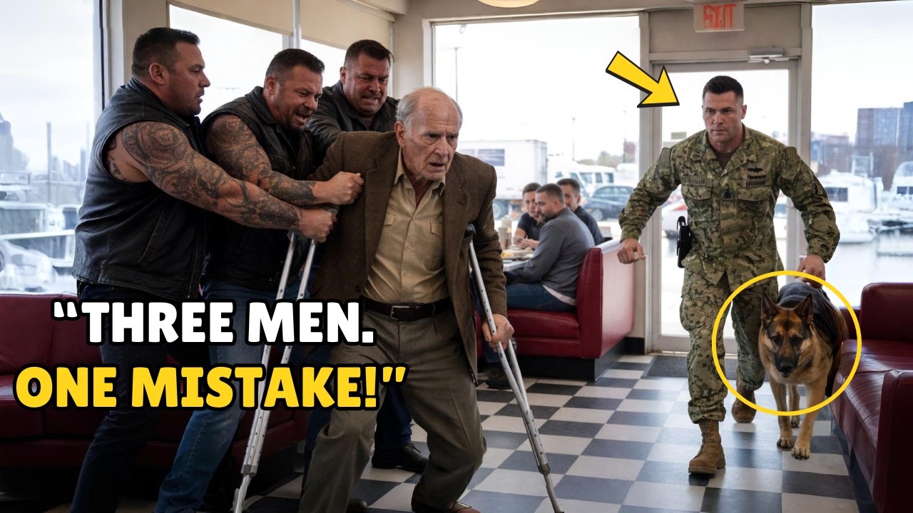 Трое бандитов избили инвалида, ветерана войны во Вьетнаме, — пока в комнату не вошли морской пехо...