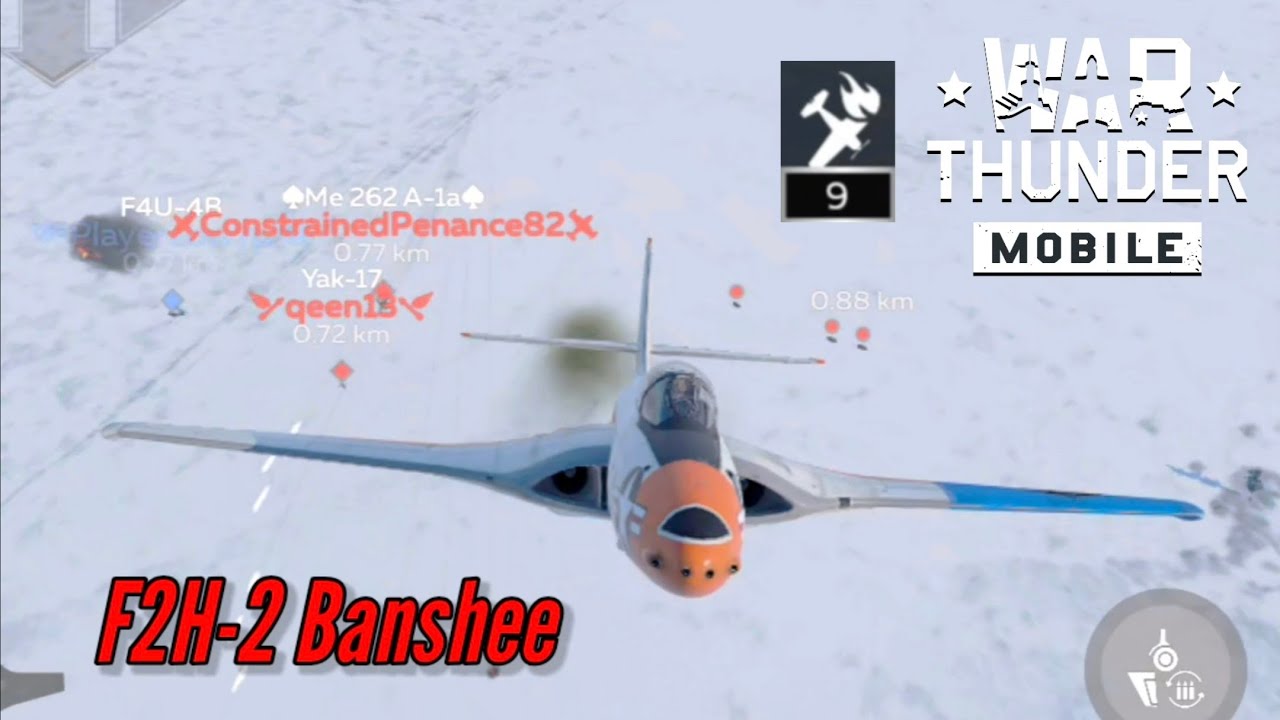 F2H-2 Banshee: So many targets in sight that I got slightly confused - War Thunder Mobile 