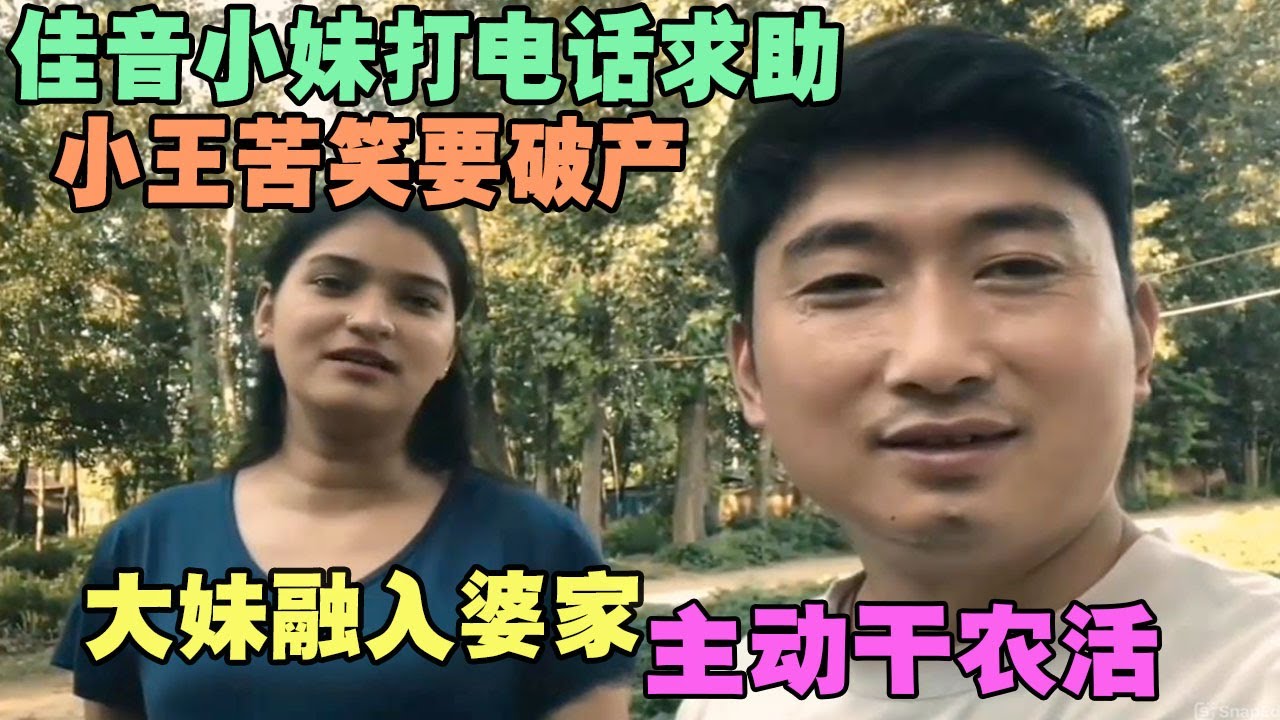 佳音小妹打电话求助，小王苦笑要破产！大妹融入婆家，主动干农活 #外国人在中国 #旅行 #华山 #油管 #外国人真会玩