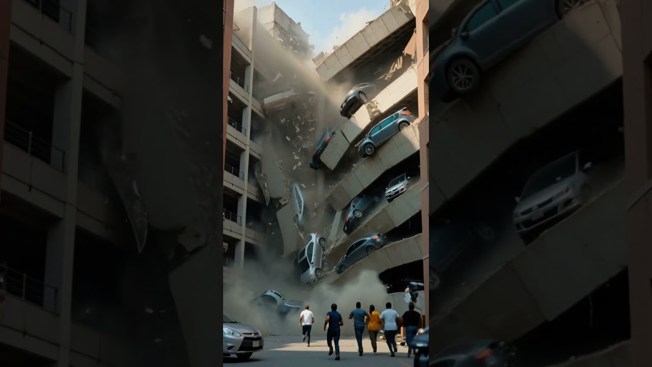 City shock: multi-level parking collapses