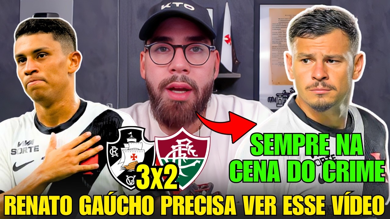 PEDROSA FAZ ANALISE PERFEITA DO VASCO, RENATO GAÚCHO, HUGO MOURA E ROJAS! VASCO VENCE FLU DE VIRADA!