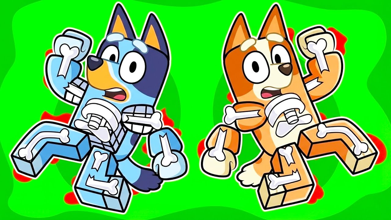 BLUEY Y BINGO SE ROMPEN TODOS LOS HUESOS