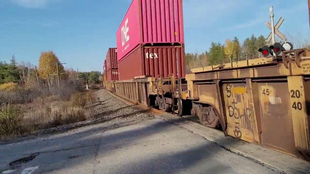CN Train close up. Milnet On.