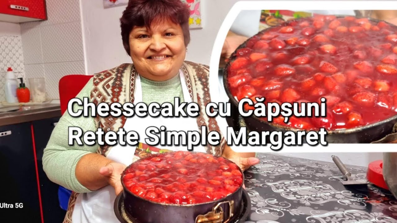 Chessecake cu Căpșuni ‼️‼️‼️#viral #food #viralvideo #cooking #cake #comedy #food #fyp 
