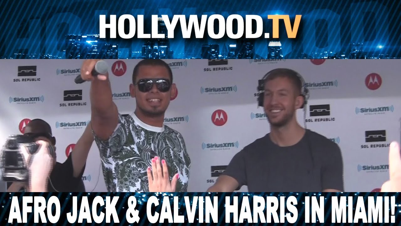 AfroJack and Calvin Harris spinning in Miami - Hollywood.TV
