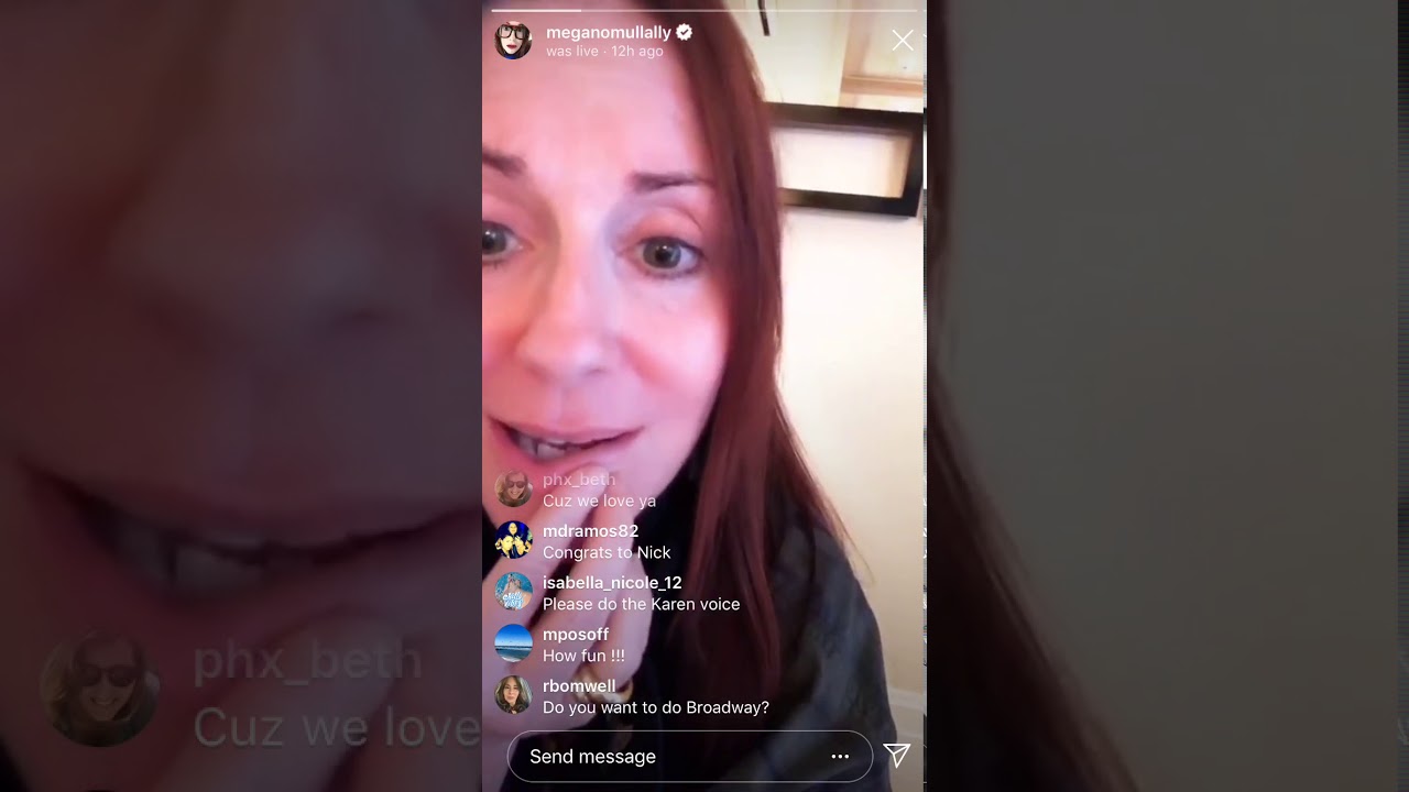 18/07/19 - Megan Mullally IG Live