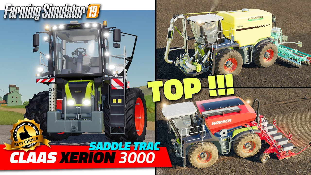 FS19 | NEW CLAAS Xerion 3000 Saddle Trac - review
