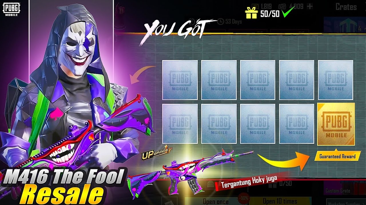 MANTAP ADA SISTEM HADIAH JAMINAN M416 THE FOOL RESALE 50 SPIN PETI ANNIVERSARY TAPI DPT RANDOM JUGA🤑