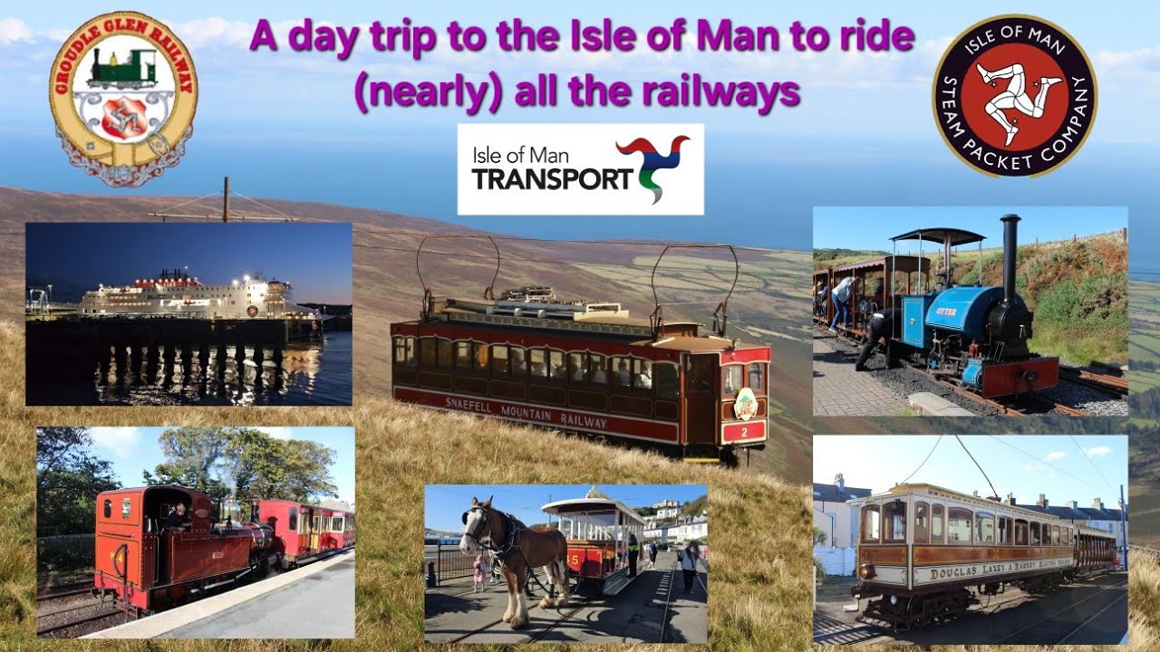 A day trip to the Isle of Man travelling on (nearly) all the railways. 