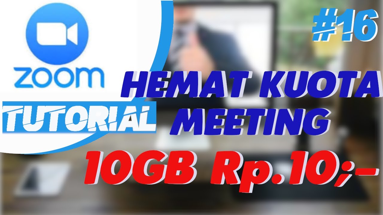 🔴 CARA MENGHEMAT KUOTA SAAT MENGGUNAKAN ZOOM