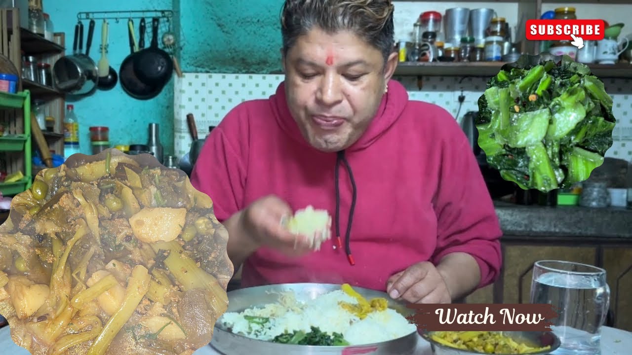 Kauli i Aalu matar ko tarkari saag wow 😋 happy gyalpo loshar 🙏🎊