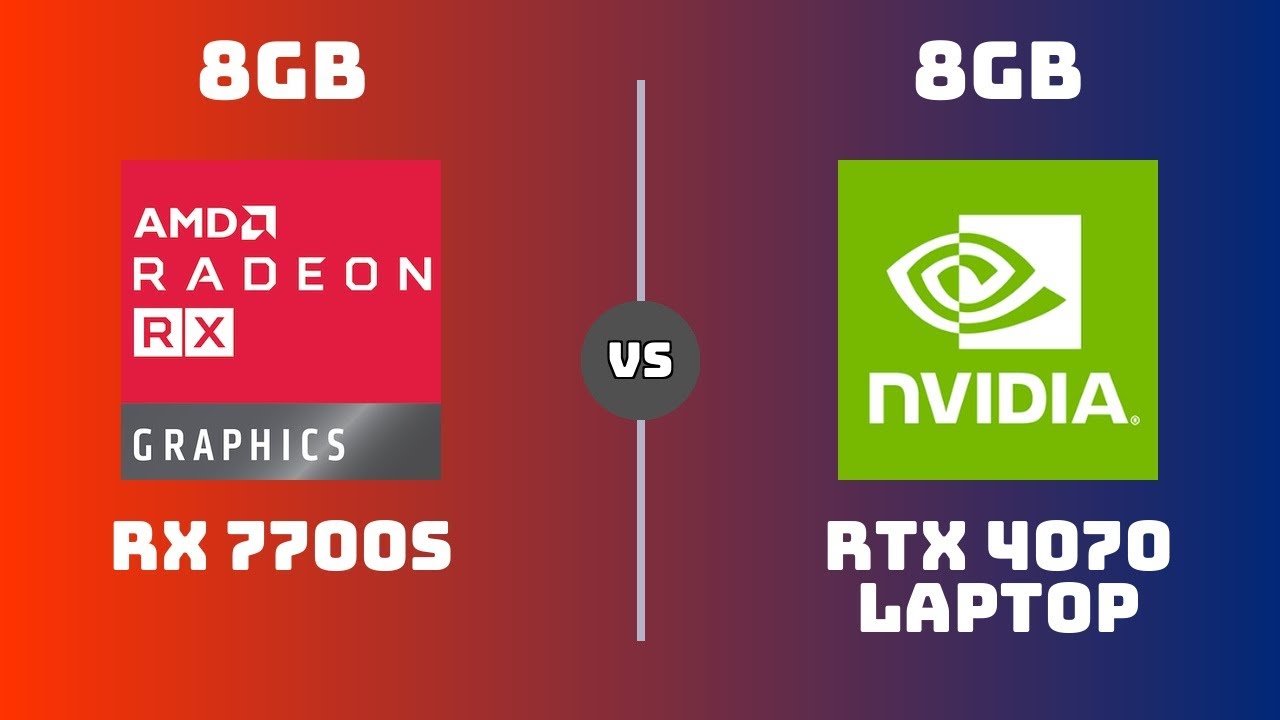 RX 7700S vs RTX 4070 Laptop &ndash; Gaming & Productivity (1080p, 2K, 4K)