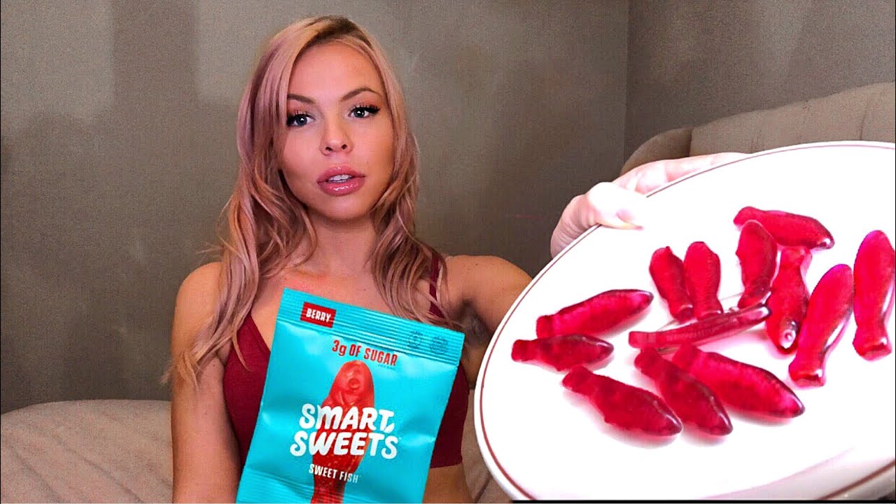 ASMR - EATING SWEDISH FISH GUMMIES (SOFT, CHEWY, STICKY EATING SOUNDS)