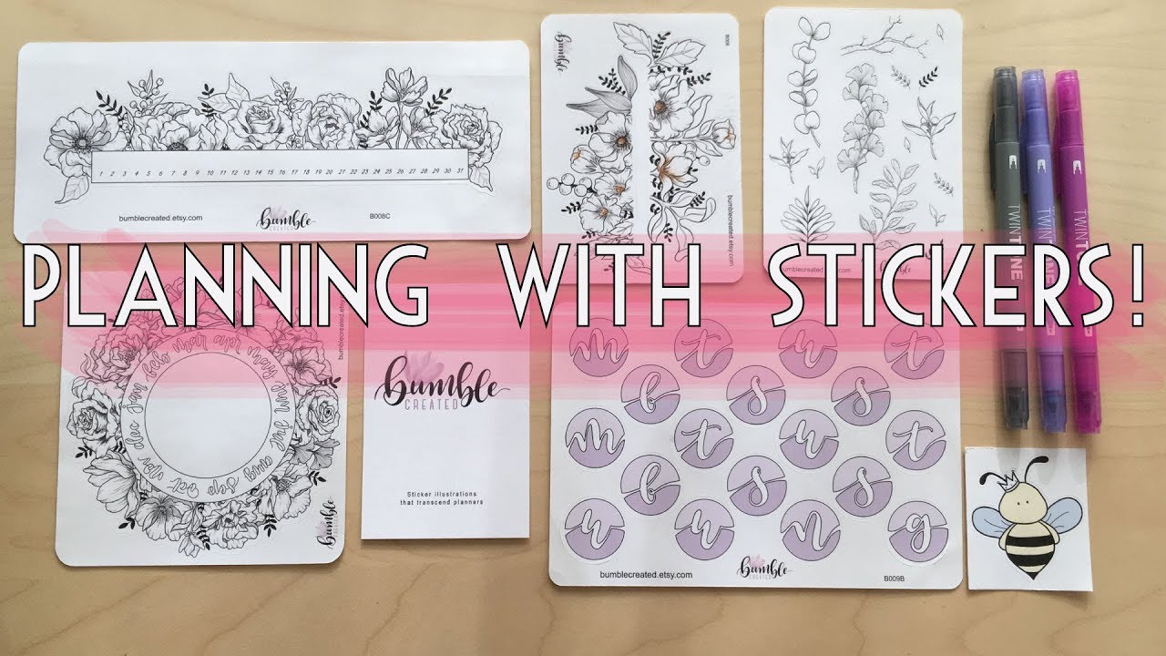 PLAN WITH ME: Using Bumble Created Stickers