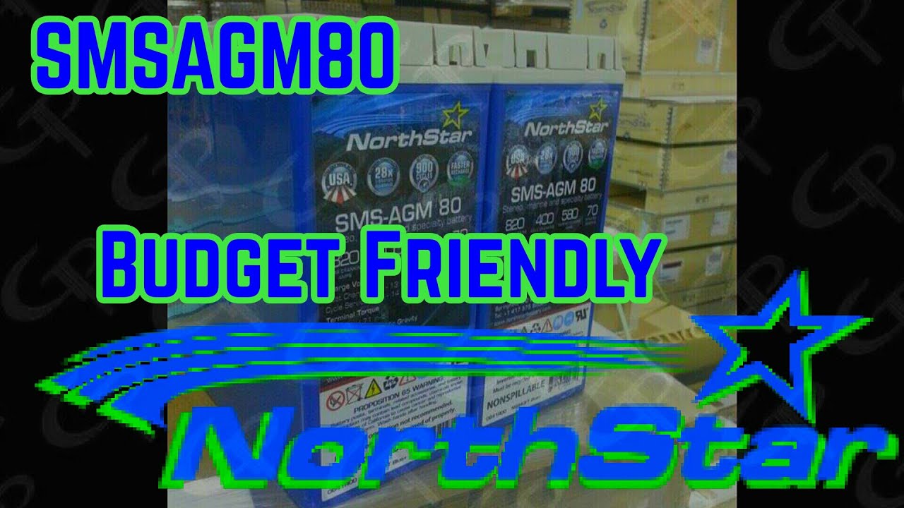 New Northstar SMSAGM80 budget car audio battery
