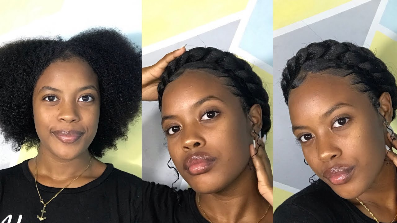 CORONA DE TRENZA EN CABELLO NATURAL | Rizos de coco