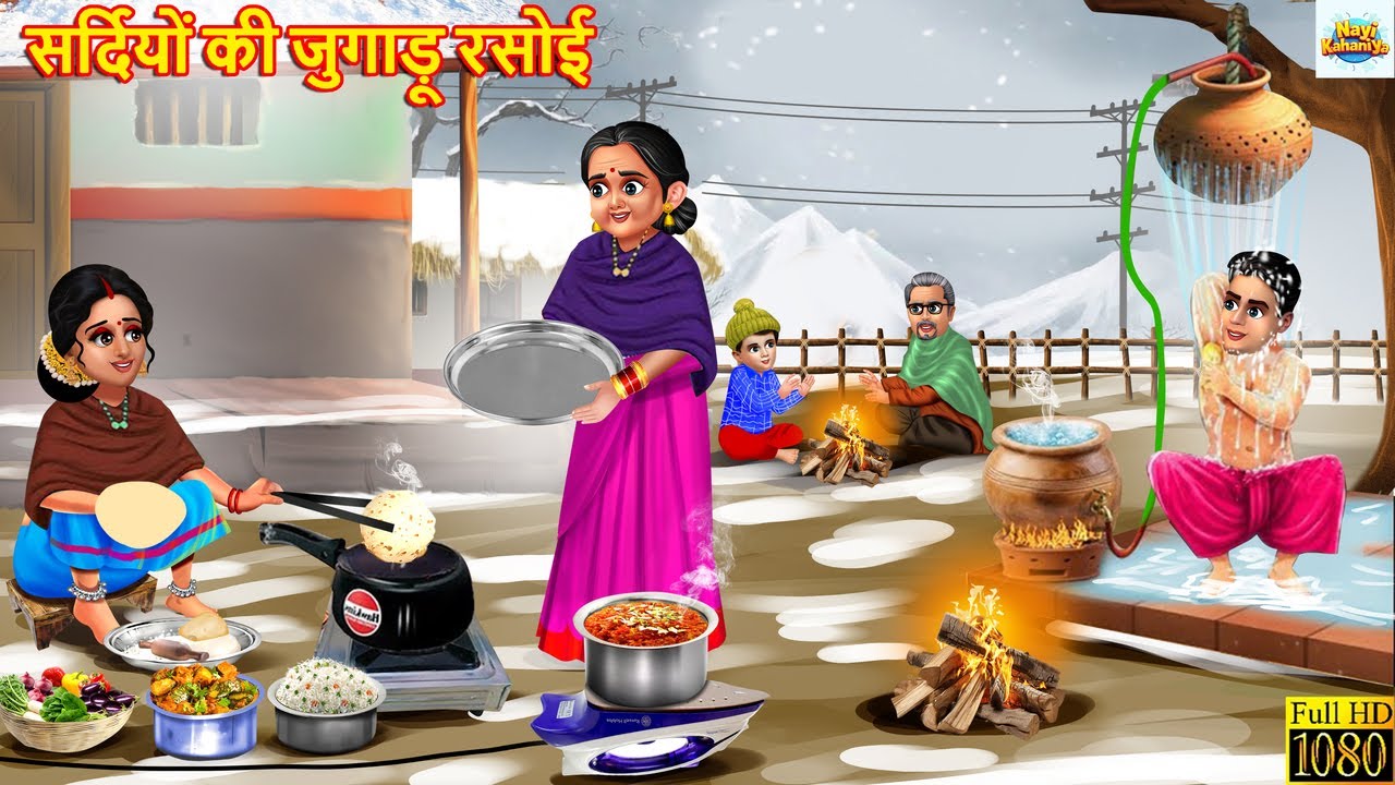 सर्दियों की जुगाड़ू रसोई | Sardiyo Ki Jugadu Rasoi | Hindi Kahani | Moral Stories | Hindi Cartoon