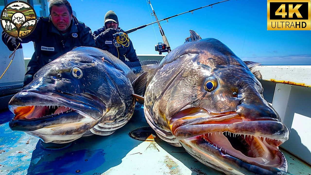 Sea bass Fishing, How to catch Giant Chilean Sea bass by Professional Anglers #9