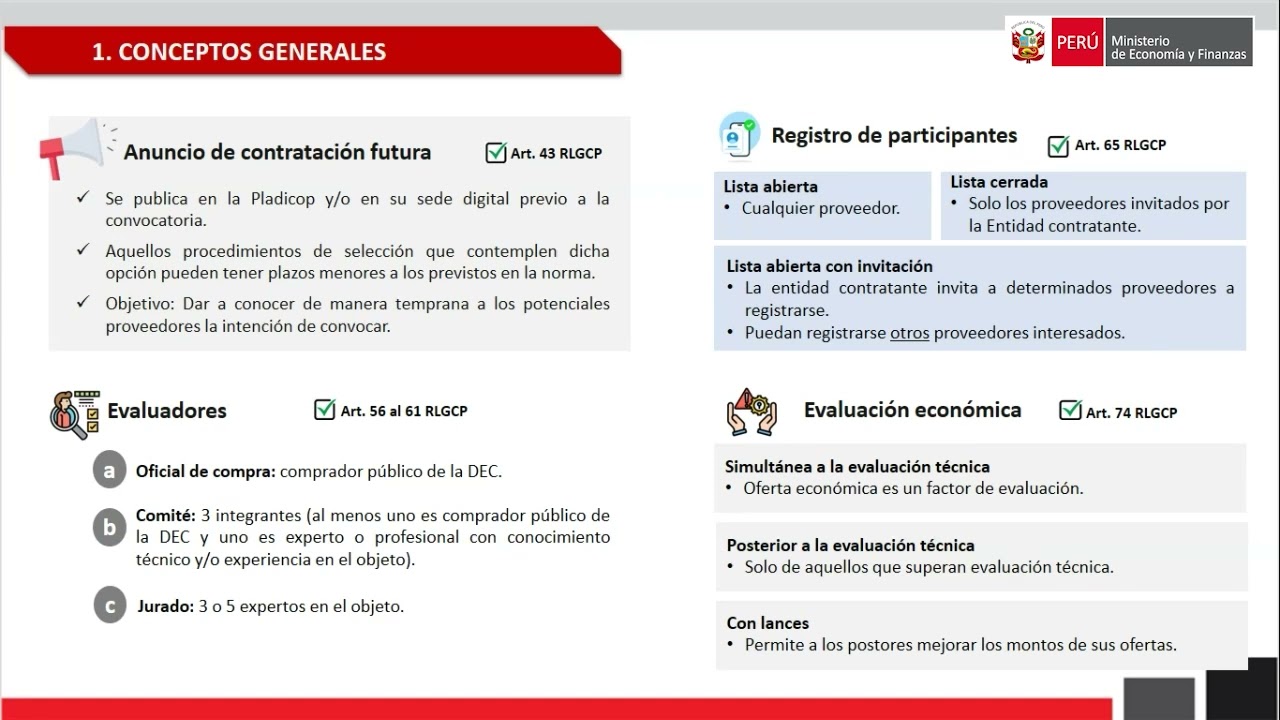 Procedimientos de selección competitivos en la nueva normativa de contrataciones públicas