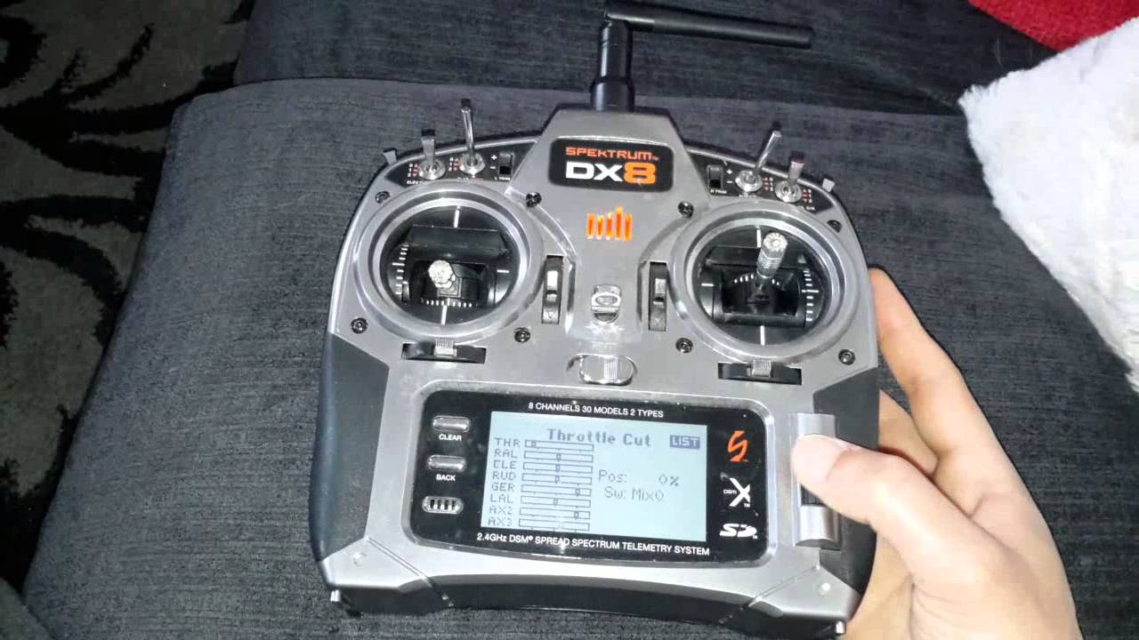 How to Set Up Throttle Cut Using Spektrum DX8