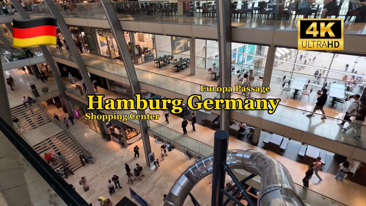 Inside Europa Passage Hamburg 🇩🇪| Shopping, Dining & Architecture | 4K UHD